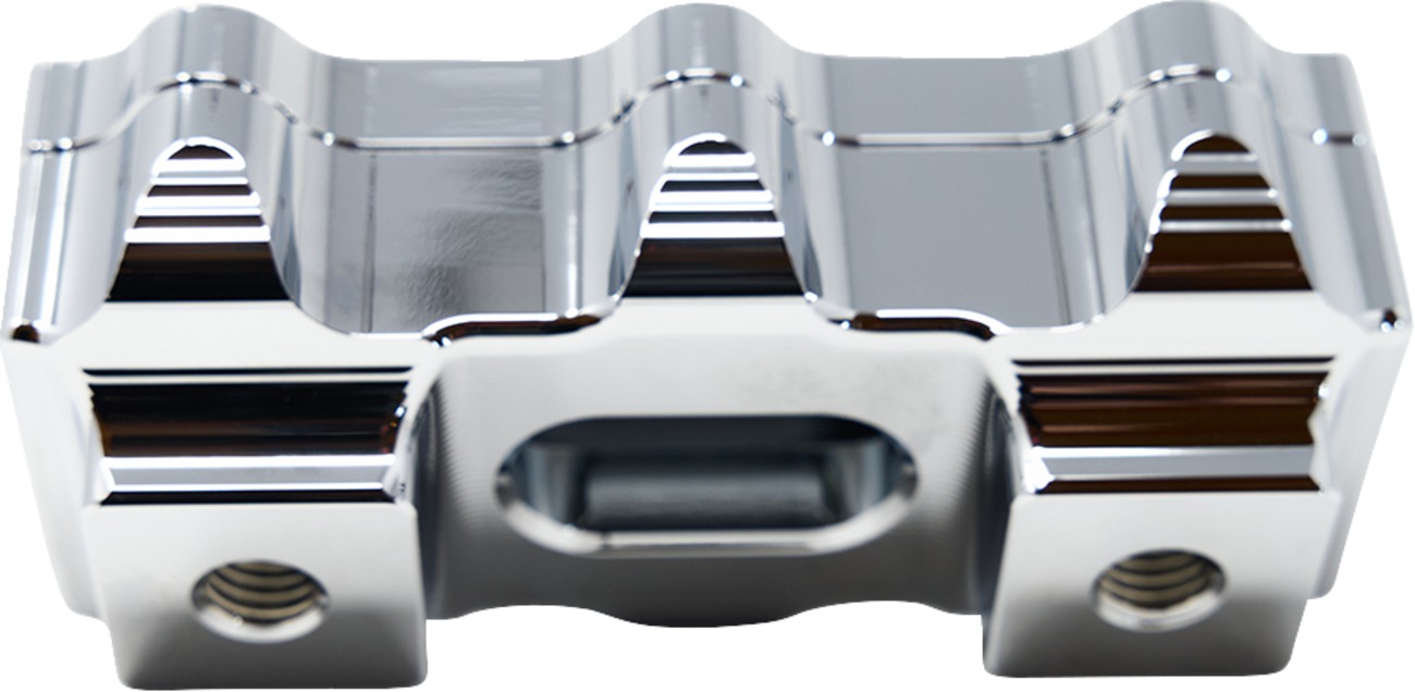 Kodlin Big Block Handlebar Risers with Clamp Chrome For 1-1/4in Bars - Image 4