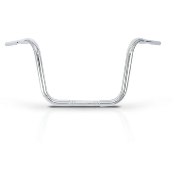 12" Gorilla Apes Bars - Ape Hangers Chrome 1.25" Dia. (Dimpled) 36.5W-12H-9PB