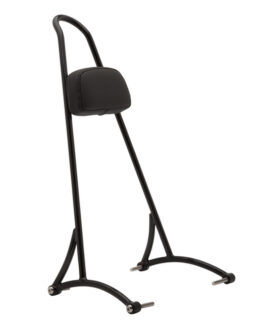 Black Sissy Bar 20" Tall w/Pad