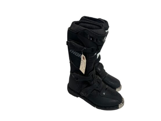 Blitz Xp Dirt Bike Boots - Black Mx Sole Us Size Youth 04 - Image 2