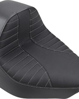 EZ Mount Scorpion Stitch Vinyl Solo Seat Black/Silver Low