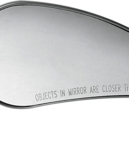 Rad III Teardrop Mirror Black Right 7"x3" by Arlen Ness