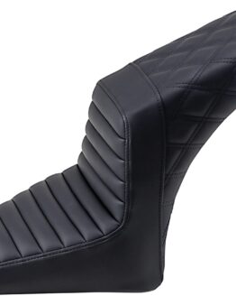 Black Step-Up Tuck and Roll 2-Up Seat