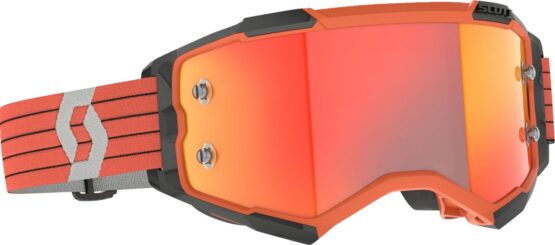 Scott Fury Goggle Orange/Grey Orange Chrome Lens Adult Unisex