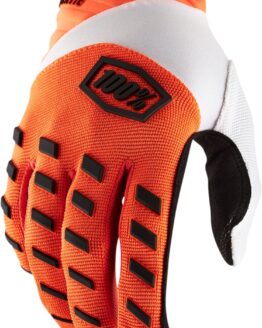 100% Airmatic Gloves Fluorescent Orange Men's Small