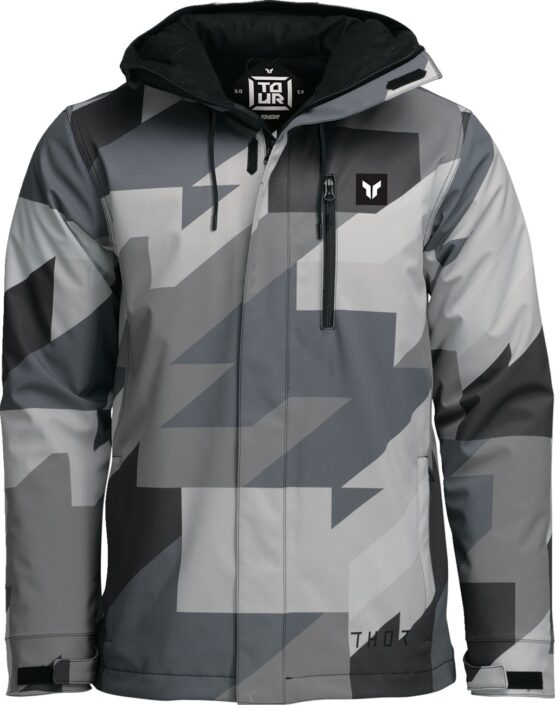 THOR Brave Tour Jacket XL Camo Black Light Gray Dark Gray Men's - Image 3