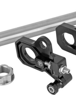Performance Machine Axle Adjuster Kit Black Harley Touring Models