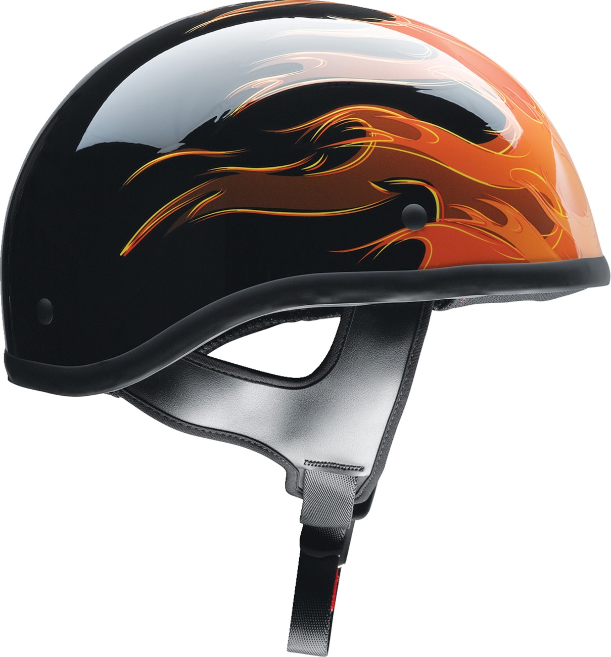 Z1R CC Beanie Hellfire Helmet XS Orange/Black Unisex - Image 4
