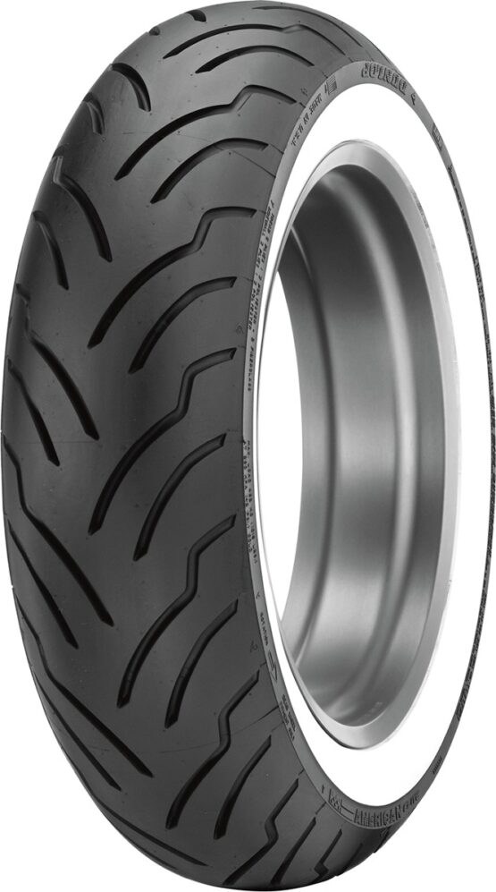 American Elite Bias Belted Rear Tire 140/90B16 Wide Whitewall