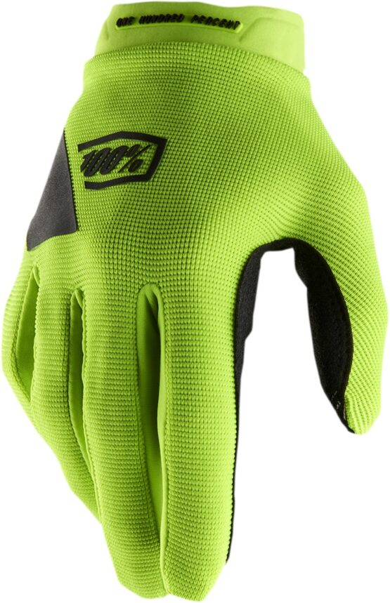 100% Women's Ridecamp Gloves Flo Yellow/Black - Size L - Image 2