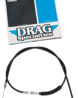 Drag Specialties High-Efficiency Black Vinyl Clutch Cable For Harley-Davidson