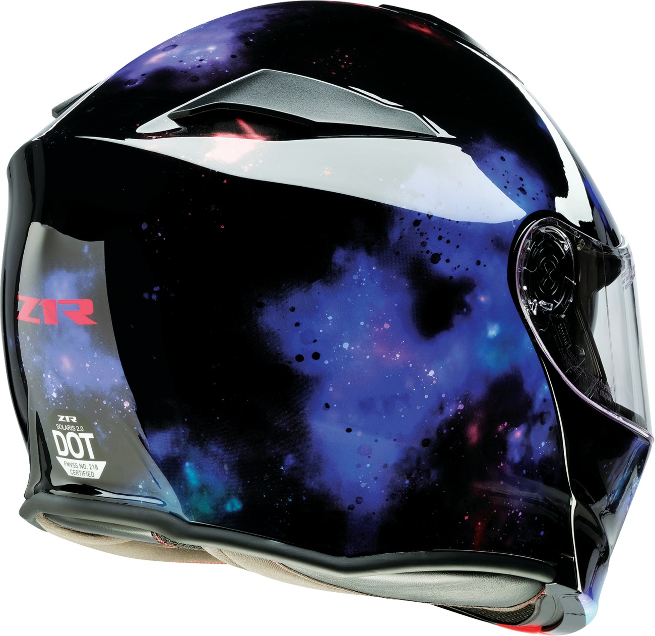 Z1R Solaris 2.0 Infinix Modular Helmet 4XL Blue/Black/Purple - Image 5