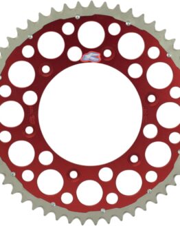 Aluminum Rear Sprocket Twinring 49T Red