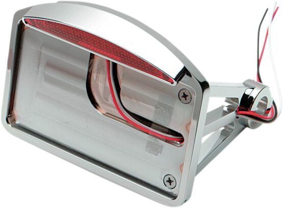 Drag Specialties Side Mount Half-Moon LED Taillight/License Plate Mount