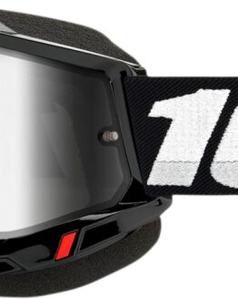 Accuri 2 Snow Black Goggles - Silver Dual Mirrored Lens