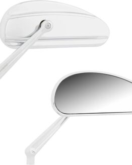 Arlen Ness Downdraft Chrome Side View Mirrors Elongated Pair
