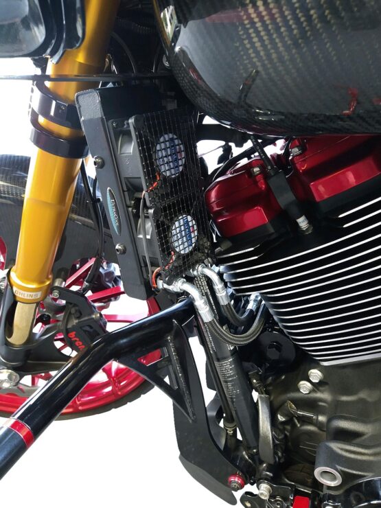 UltraCool SMT-1GSS Side Mount Oil Cooler Kit Gloss Black For S&S Touring - Image 2