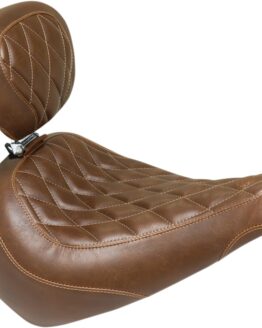 Tripper Diamond Brown Solo Seat Wide & Low w/Backrest