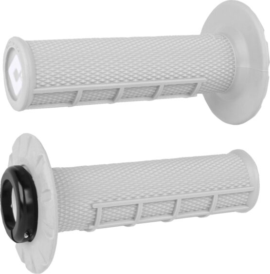 ODI Half Waffle V2.1 Lock-On Grips White Black 7/8" Bars
