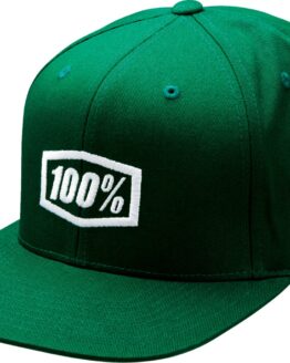 100% Men's Icon Hat Forest Green One Size