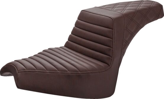 Saddlemen Step-Up Seat Brown Front Tuck-n-Roll Rear Lattice For Indian Chief
