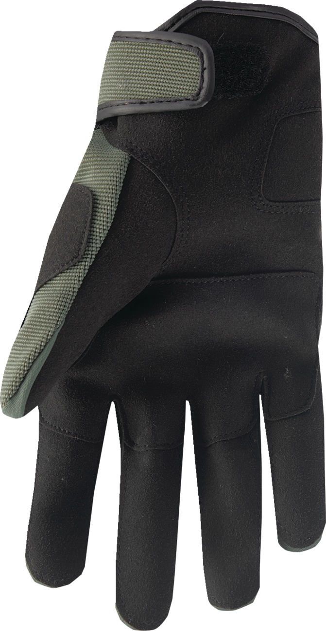 THOR Range Gloves Men's XL Black/Army Green/Orange - Image 4