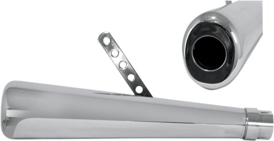 EMGO Roadhawk 50 Oval Chrome Slip-On Muffler Universal - Image 2