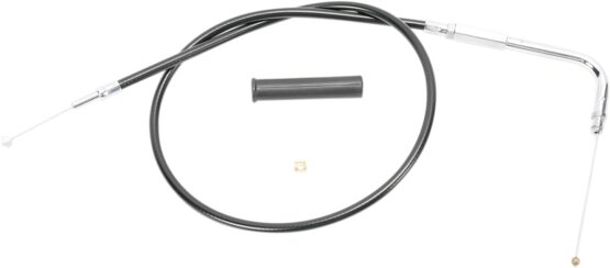 Drag Specialties Black Vinyl Throttle Cable 42.5in For Harley Road King - Image 2