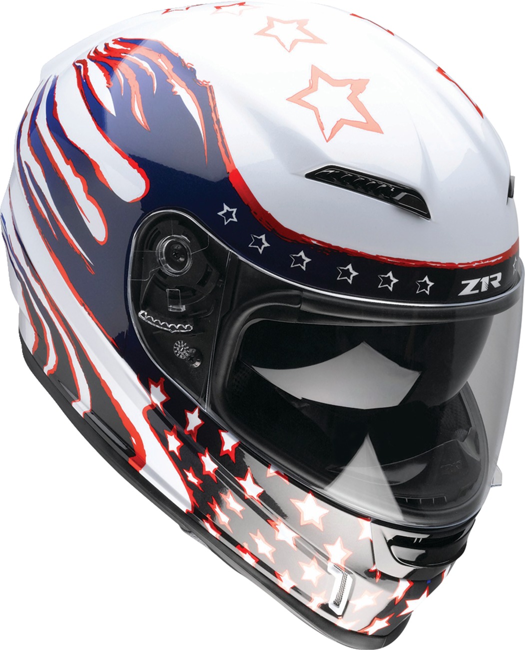 Z1R Jackal Patriot Helmet 2XL Red/White/Blue - Image 3