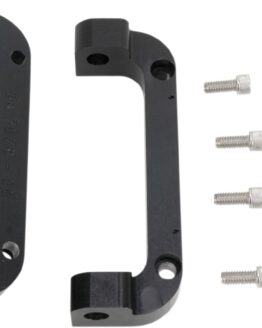 Driver Floorboard Bracket Mounts - Black