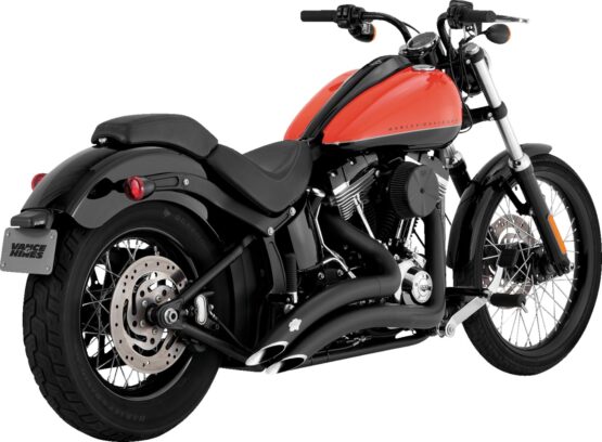 Vance & Hines Big Radius 2-2 Black Exhaust Fits HD Softail 86-17 - Image 2