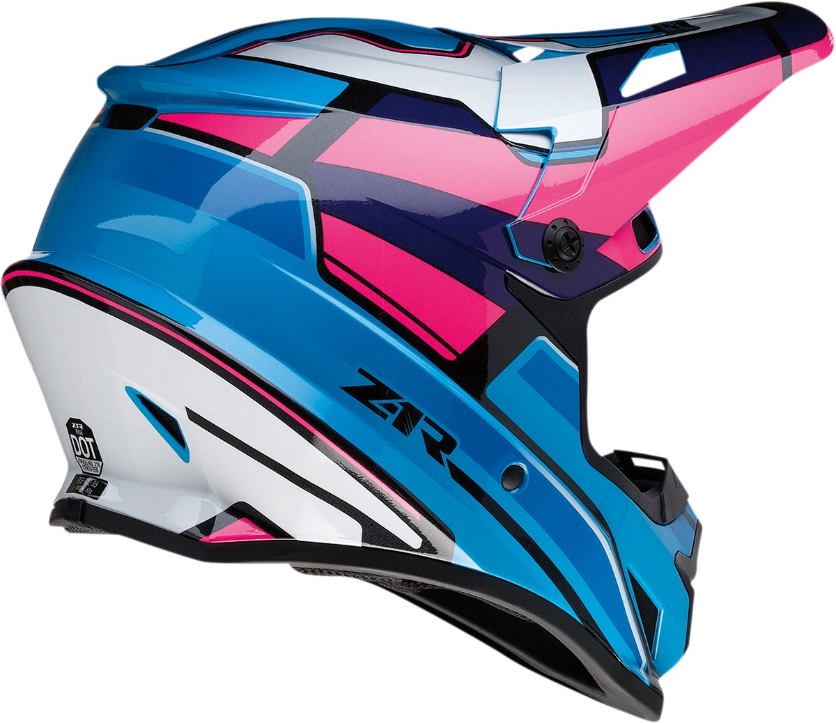 Z1R Rise MC Helmet XL Pink/Blue Unisex - Image 4