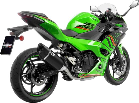 Leovince LV-14 R Slip-On Muffler Black For Kawasaki Ninja 500