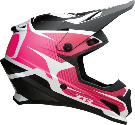 Z1R Rise Flame Helmet Matte Pink/White/Black XL - Image 3