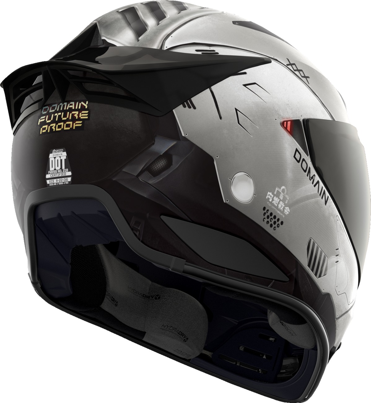 ICON Domain Future Proof Helmet Gray 2XL - Image 3