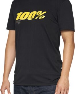 100% Men's Speed Tech Tee, Black, Large