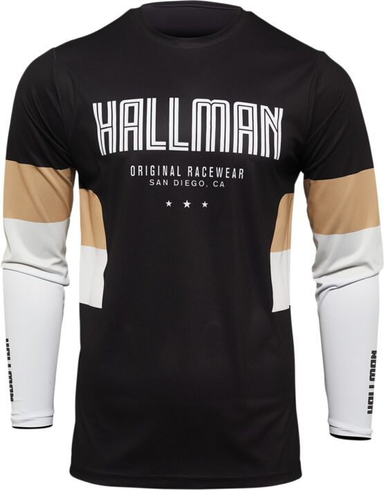 Thor Hallman Differ Draft Jersey Black Tan Men's Small