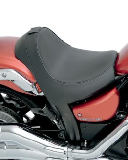 Plain Vinyl Solo Seat Black EZ Mount Low