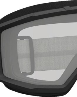 Scott Primal MX Goggle Black/Grey with Clear Lens for Unisex Adults