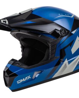 MX-46 Compound Helmet Black/Blue/Grey Large