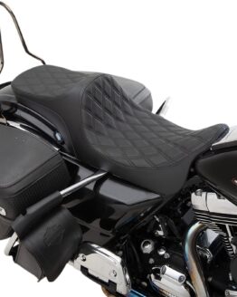 Drag Specialties Predator III 2-Up Seat Black For Harley Touring Models
