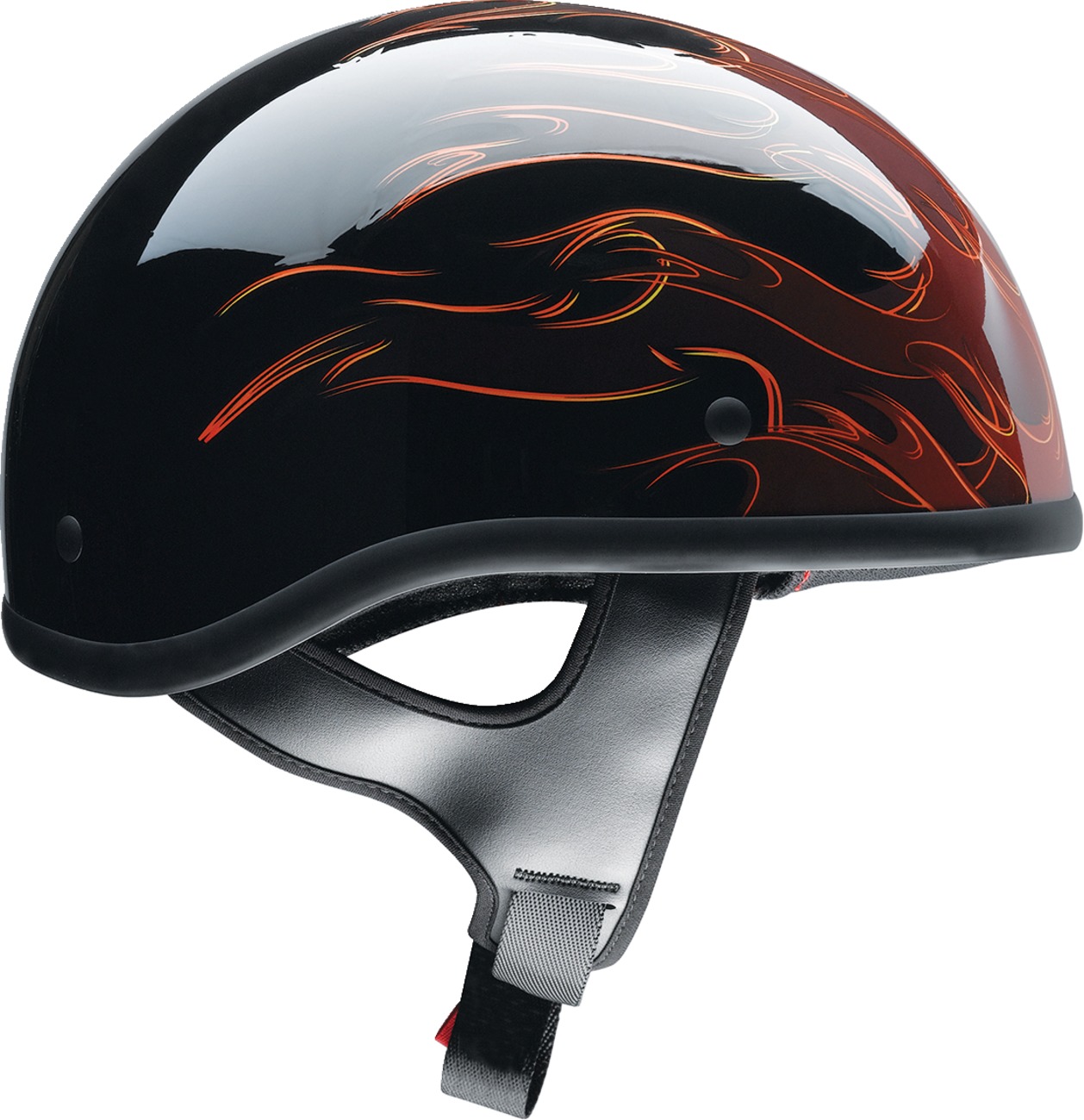 Z1R CC Beanie Hellfire Helmet - Large, Red/Black - Image 3