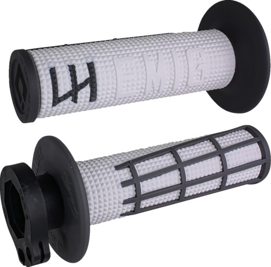 ODI Emig V2 Lock-On Grips White/Graphite For 7/8" Bars - Image 2