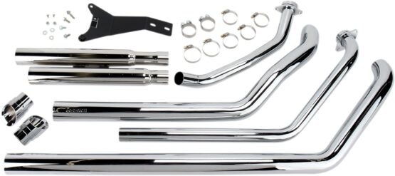 Streetrod Slashdown Chrome Full Exhaust w/Bungs