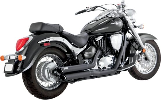 Twin Slash Staggered Black Full Exhaust