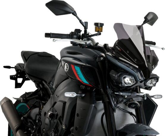 Puig New Generation Sport Windshield 14in Dark Smoke For Yamaha MT-10/SP