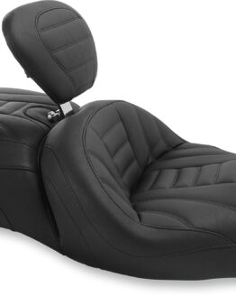 Vintage Stitched Vinyl 2-Up Seat w/Backrest