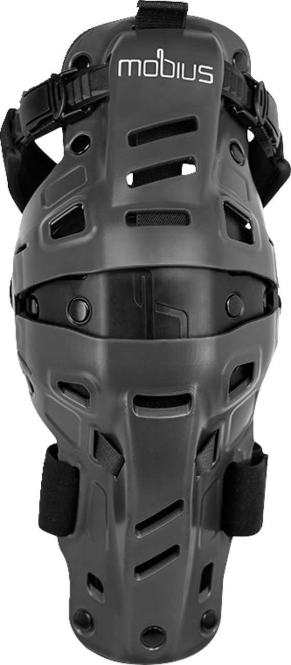 Mobius X8H Hybrid Knee Support 2XS/XS Gray Black Adult - Image 4