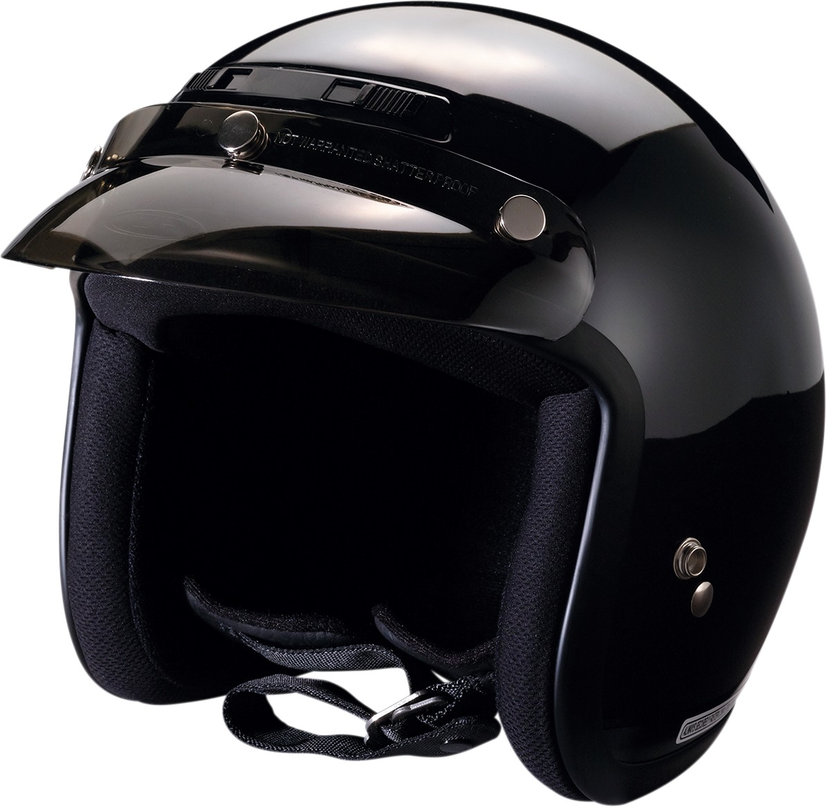 Z1R Jimmy Helmet 2XS Gloss Black Adult Unisex Open Face - Image 4