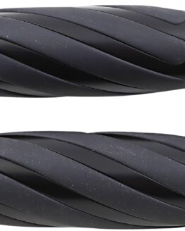 Drag Specialties Twisted Grips Black Flat 1in Handlebar Pair For Harley